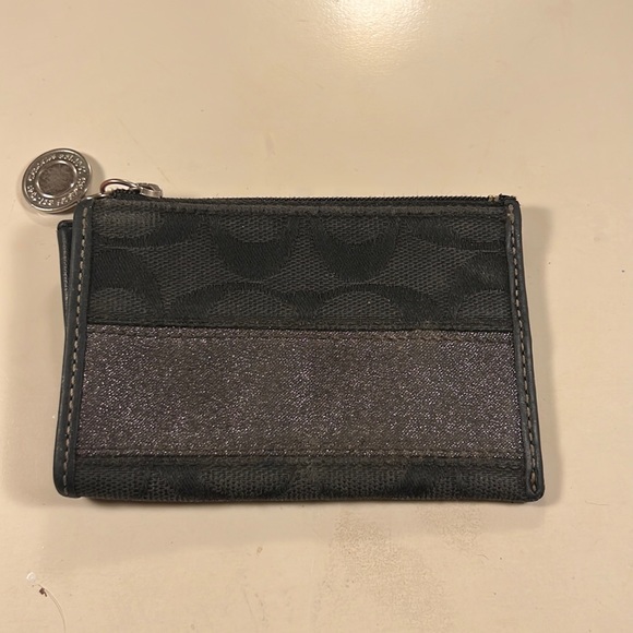 Coach‎ coin purse black small - Picture 1 of 4